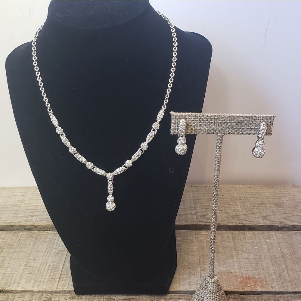 SWAROVSKI Emma Necklace & Earrings Set Prom Wedding Formal